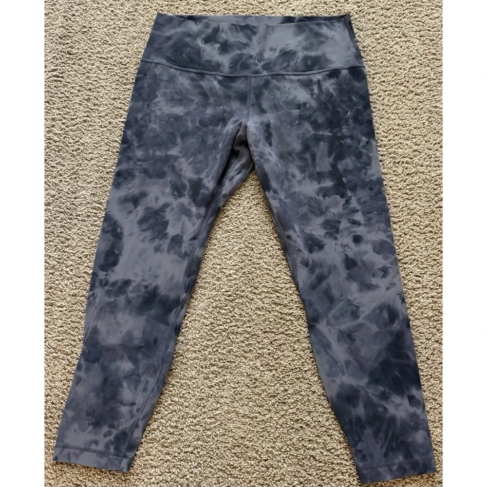 Lululemon Align High Rise Pant Diamond Dye Pitch Grey Graphite Grey 25